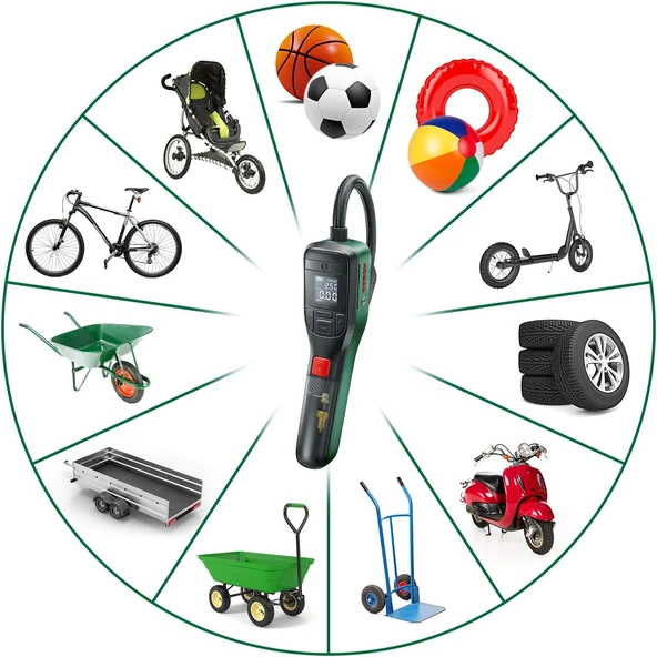 Bosch 603947000 Easypump Akülü Hava Kompresörü - Resim 6