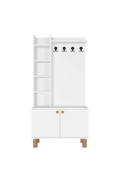 Kalender Dekor Evin-1 Bohem Ayaklı Ayakkabılık Portmanto Vestiyer - Resim 6