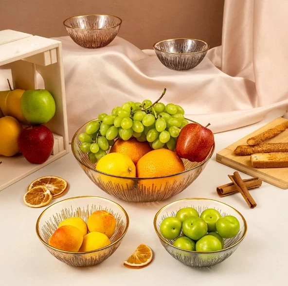 Fecra Mystic 5 Parça Kase ve Çerez Seti