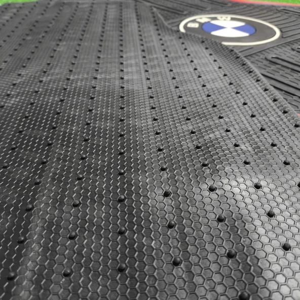 Üniversal BMW-M-2 Latex Kauçuk-5 parça-Paspas-Kaydırmaz Taban-1.Sınıf İthal Ürün - 4