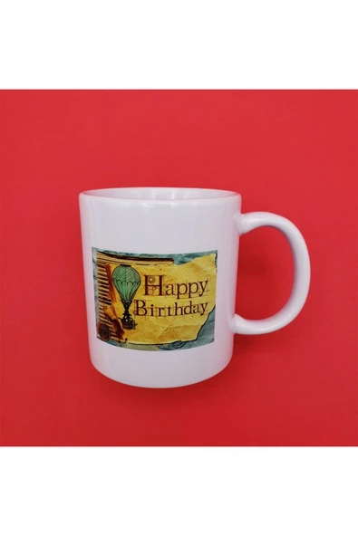 Happy Birthday Baskılı Kupa Bardak - 1