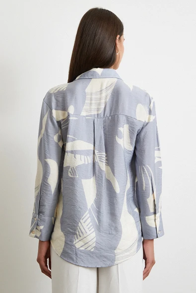 V Yaka Modal  Gömlek Antirasit - Resim 3