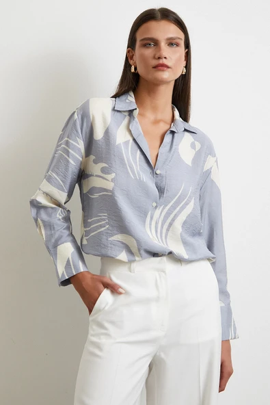 V Yaka Modal  Gömlek Antirasit - Resim 5