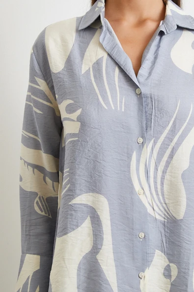 V Yaka Modal  Gömlek Antirasit - Resim 2