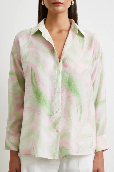 Deniz Esintisi Gömlek Pembe - Resim 5