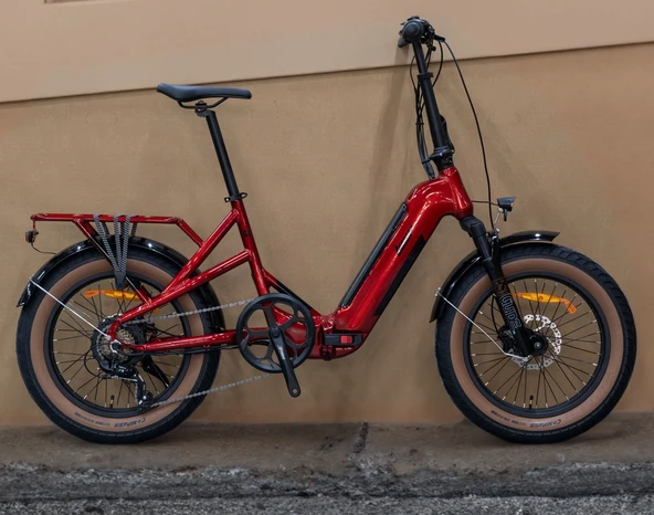 LOOP COASTER HİDROLİK FRENLİ ELEKTRİKLİ KATLANIR BİSİKLET KIRMIZI ürün görseli