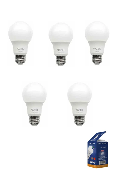 VOLTEK Beyaz 9 Watt Led Ampul 5 Adet ürün görseli 1