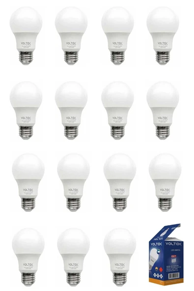 VOLTEK 15 Adet 9 Watt Led Ampul - Beyaz ürün görseli 1