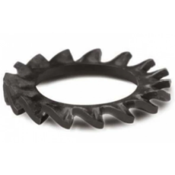 Tırtıllı Rondela DIN 6798A Siyah (M3 - M30) (100 Adet) M30 ürün görseli 1