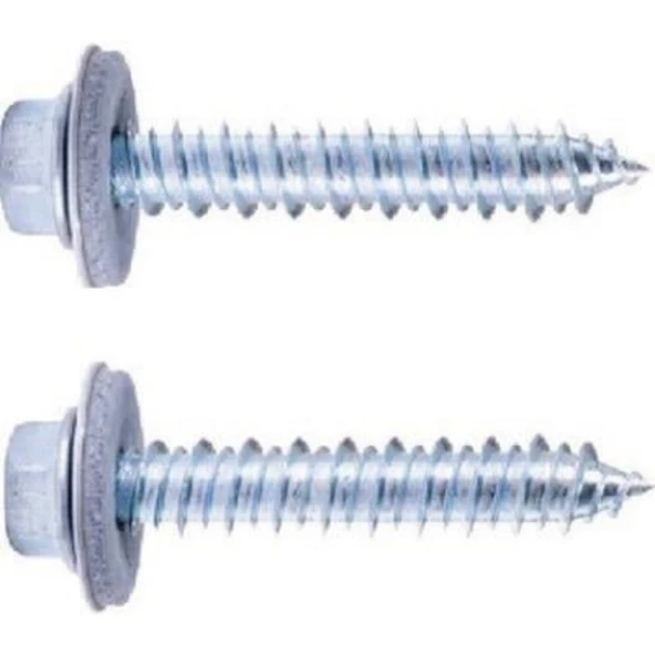 Trapez Çatı Vidası (Altıköşe Pul Başlı Matkap Uçlu Vida) M4.8*32 ürün görseli 1