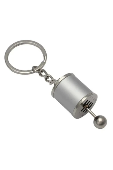 Mucit Home Renkli Hareketli Araba Manuel Vites Anahtarlık Altı Hız Dişli Shifter Topuzu Metal Anahtarlık - 3