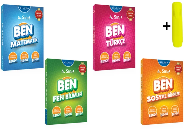 Bilfen Yayınları 4.sınıf Ben Matematik Fen Türkçe Sosyal Etkinlik Kitabı Seti ürün görseli
