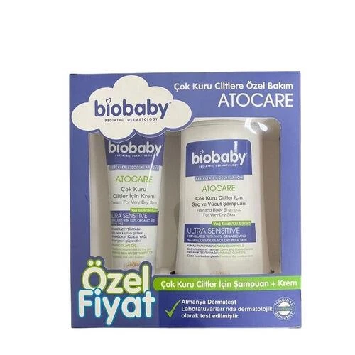 Biobaby Atocare Çok Kuru Ciltlere Özel Bebek Bakım Seti ürün görseli