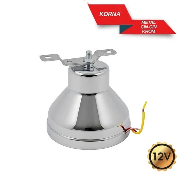 Çan Korna ÇınÇın Korna 12V Krom Renk Vatikan Çanı ürün görseli