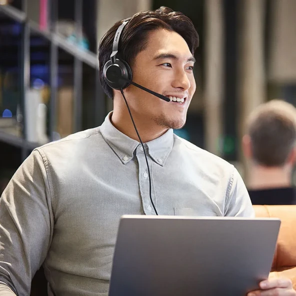 Jabra Evolve2 30 Duo Usb-C Ms Kablolu Kulak Üstü Kulaklık - 6