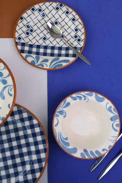 Tabak Evi Porselen Lindy Yemek Takımı 6 Kişilik 24 Parça BNS24YKPRS1216 - 4