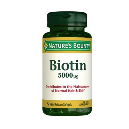 Natures Bounty Biotin 5000 mg 72 Softgel