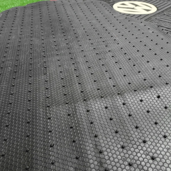 Üniversal V W Latex Kauçuk-5 parça-Paspas-Kaydırmaz Taban-1.Sınıf İthal Ürün - 4