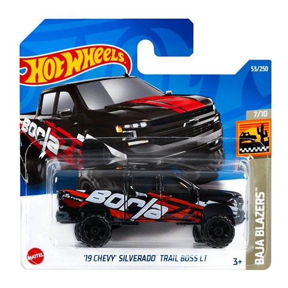 Hot Wheels Tekli Araba '19 Chevy Silverado Trail Boss LT HCT49 ürün görseli