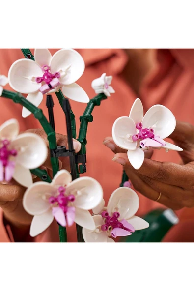 LEGO ® Botanicals Orkide 10311 - 18+ Dekoratif Çiçek Model Yapım Seti (608 Parça) - 6