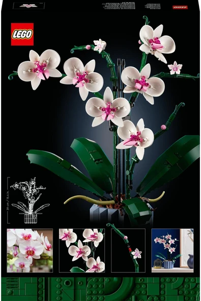 LEGO ® Botanicals Orkide 10311 - 18+ Dekoratif Çiçek Model Yapım Seti (608 Parça) - 4