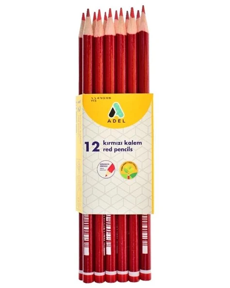 Adel Kırmızı Kalem 12li C130058