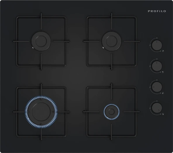Profilo Siyah Cam Ankastre Set (FRMA234S - DVK6J469 - OE36K6P10D) - 4