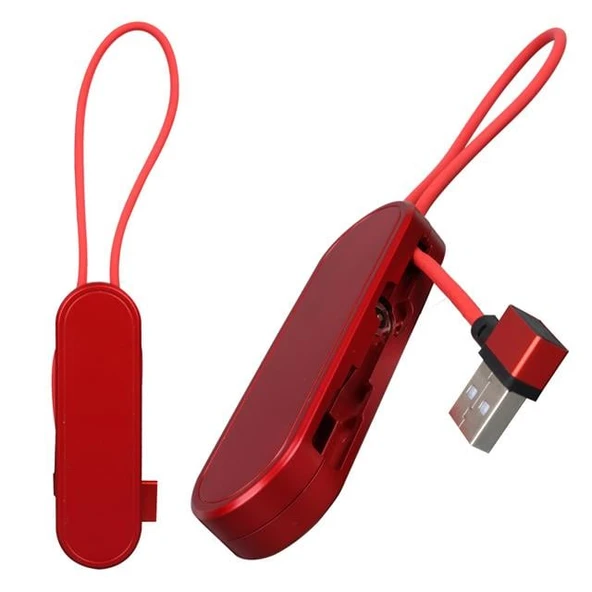 PowerMaster PM-25904 3 in 1 Kırmızı Çok Amaçlı Taşınabilir Şarj Kablosu - 3