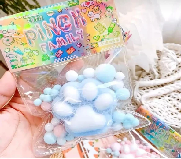 Kedi Patisi-taba Sukuşi - Squishy Pati- Tüylü Pati - Stres Oyuncak - 2