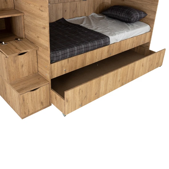 EVİMŞAH 90 190 3 LÜ YAVRU YATAKLI RANZA - 4