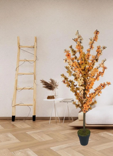 Nettenevime Yapay Ağaç Pastel Soft Tonlar 3 Renk Japon Kiraz Çiçeği Bahardalı Ağacı Sakura Çiçeği Çalılı 125cm - Resim 8