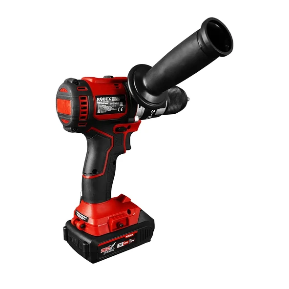 Rodex Akülü Darbeli Matkap (Kömürsüz Motor) RPX2360F 2X 2.0Ah ÇANTALI AKSESUARLI - 5