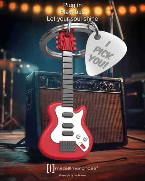 Metalmorphose Elektro Gitar Anahtarlık - 5