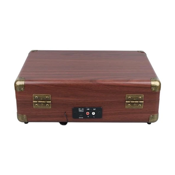 MagicVoice PU16 Retro Vintage Çanta Pikap - Radyo - Bluetooth - USB Mp3 Çalar - 4