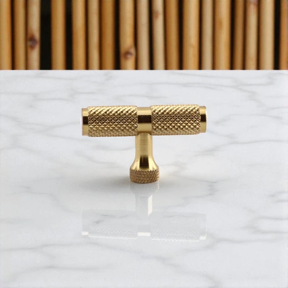 Martin Gold Metal Tek Vidalı Kulp Düğme Mobilya Çekmece Mutfak Dolabı Dolap Modern Kapak Kulpları - Resim 6