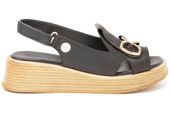 MAMMAMİA D25YS-2780 GÜNLÜK KADIN DERİ SANDALET - 2