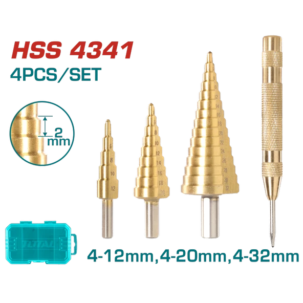 Total KADEMELİ MATKAP UCU SETİ TACSD2041