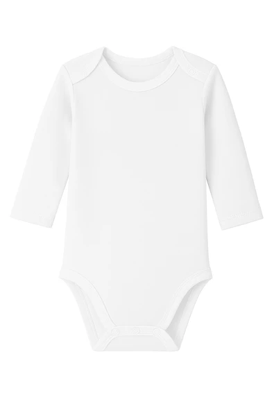 Uzun Kollu Erkek Bebek Çıtçıtlı Body - 2