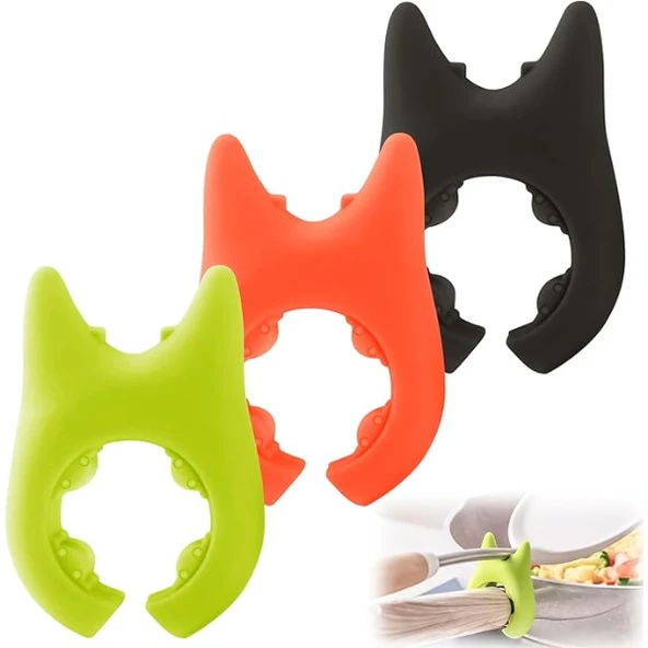 Periboia Silikon Tava Tencere Kaşık Tutucu - 3