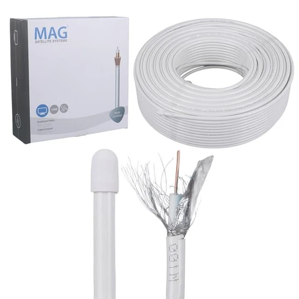 Mag Platinium RG6-U4 Trishield Anten Kablosu 100 Metre