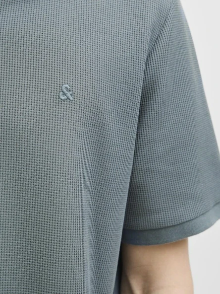 Jack Jones Austın Zıp Fermuarlı  Polo Yaka Erkek Tişört 12279177 - 6