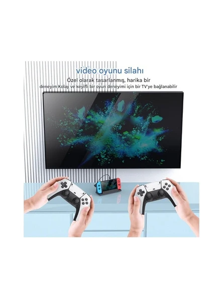 M20 Pro Taşınabilir Retro Atari, Oyun Konsolu, IPS 7 Inç Geniş Ekran, Çift Kol, Çift Tabanca, 128 GB - Resim 6