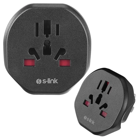 S-Link SL-WL05 Universal - Amerikan Tipine Çevirici Priz Adaptör Fiş - 2