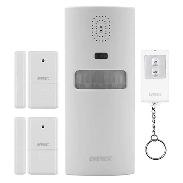 Everest EG-9830 PIR Kızılötesi Hareket Sensörlü Güvenlik Alarmı Uzaktan Kumandalı