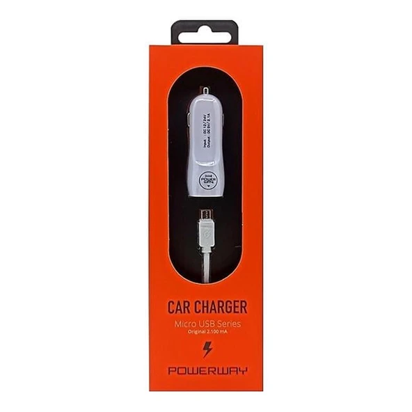 Powerway 3.1A Micro Usb Araç Çakmaklık Şarj Aleti X233 - 2