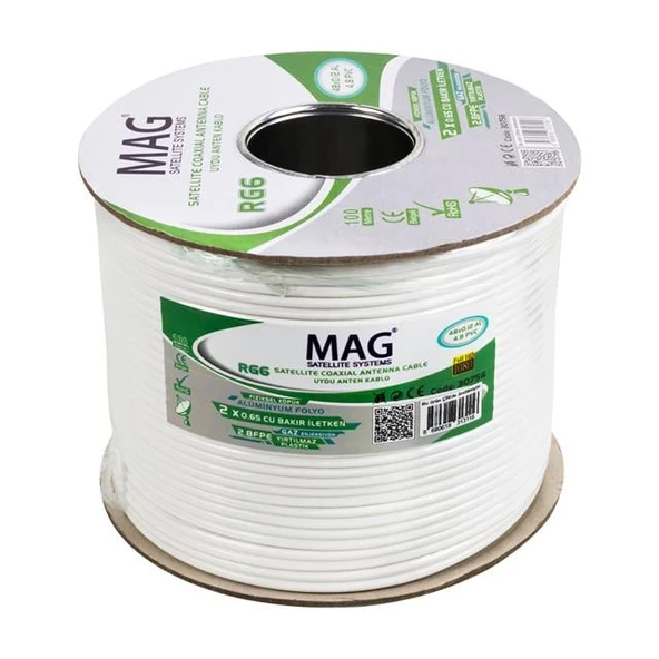 Mag RG59 Fa Mini Dual Bitişik Kablo 100 Metre - 2
