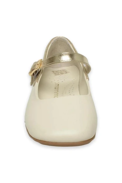 MAMMAMİA D25YA-7145 KÜT BURU BANTLI KADIN DERİ BABET - Resim 9