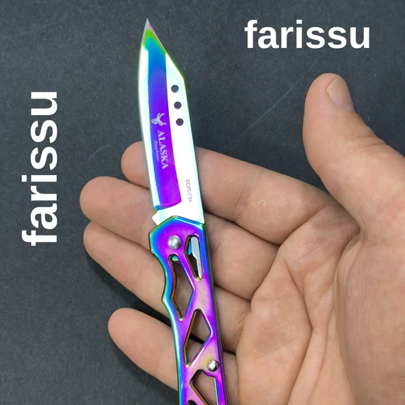 Alaska SDR-13X Gökkuşağı Katlanır Çakı - Ultra Hafif (42 gr), 165mm Kompakt EDC Bıçak - 3