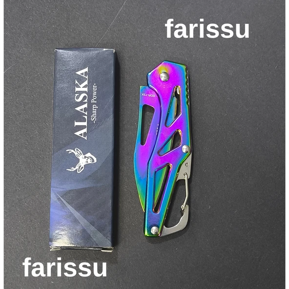 Alaska SDR-73X Mini Gökkuşağı Katlanır Çakı - Ultra Kompakt EDC Bıçak, 49 gr Hafiflik - 2