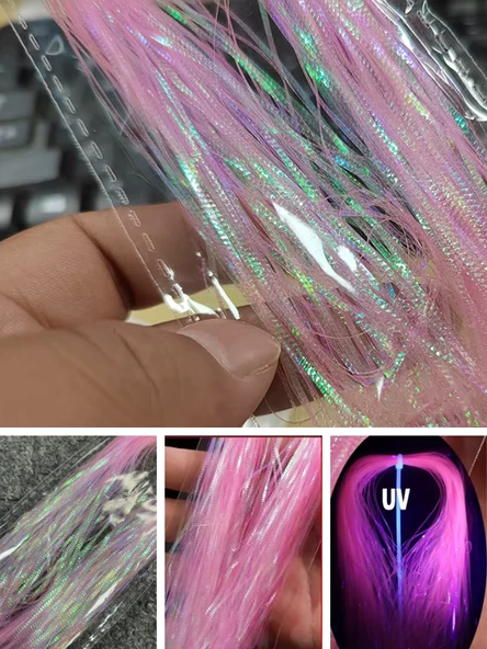 Eagenset Çapari Poşet Sim Ultraviyole Uv Neon Açık Pembe Balık Sırtı Kırçıl 1 mm 35 Metre ürün görseli 1